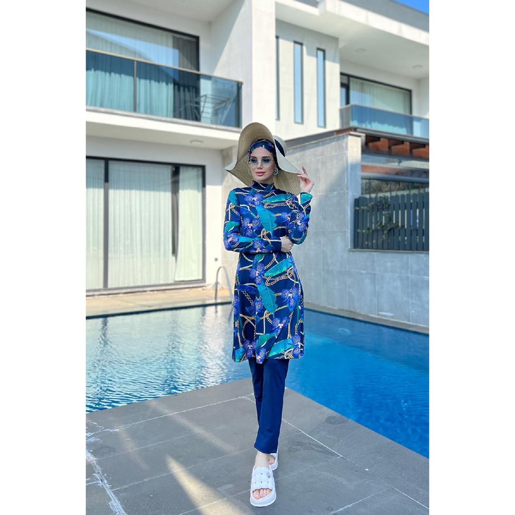 Lirali Полностью покрытый купальник-цепочка в хиджабе Orkide R058 Zian