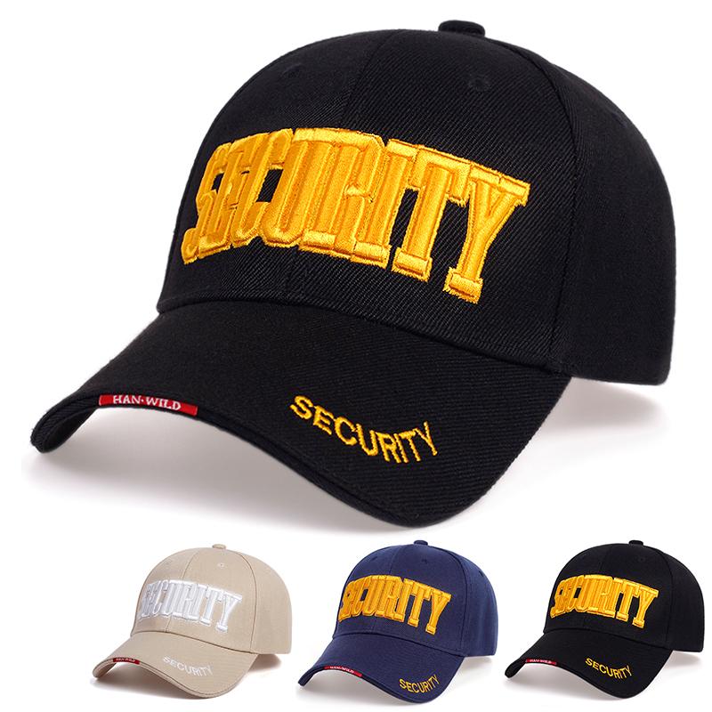 SECURITY Embroidery Baseball Cap for Women Hip Hop Snapback Caps Men Street Cool Fashion Hat Cotton Dad Hats