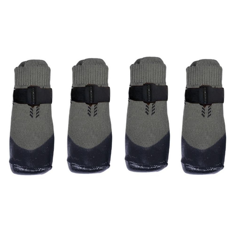 4PCS Wear Resistant Waterproof Dog Socks Shoes Dirt-Resistant Dog Paw Protector  Home