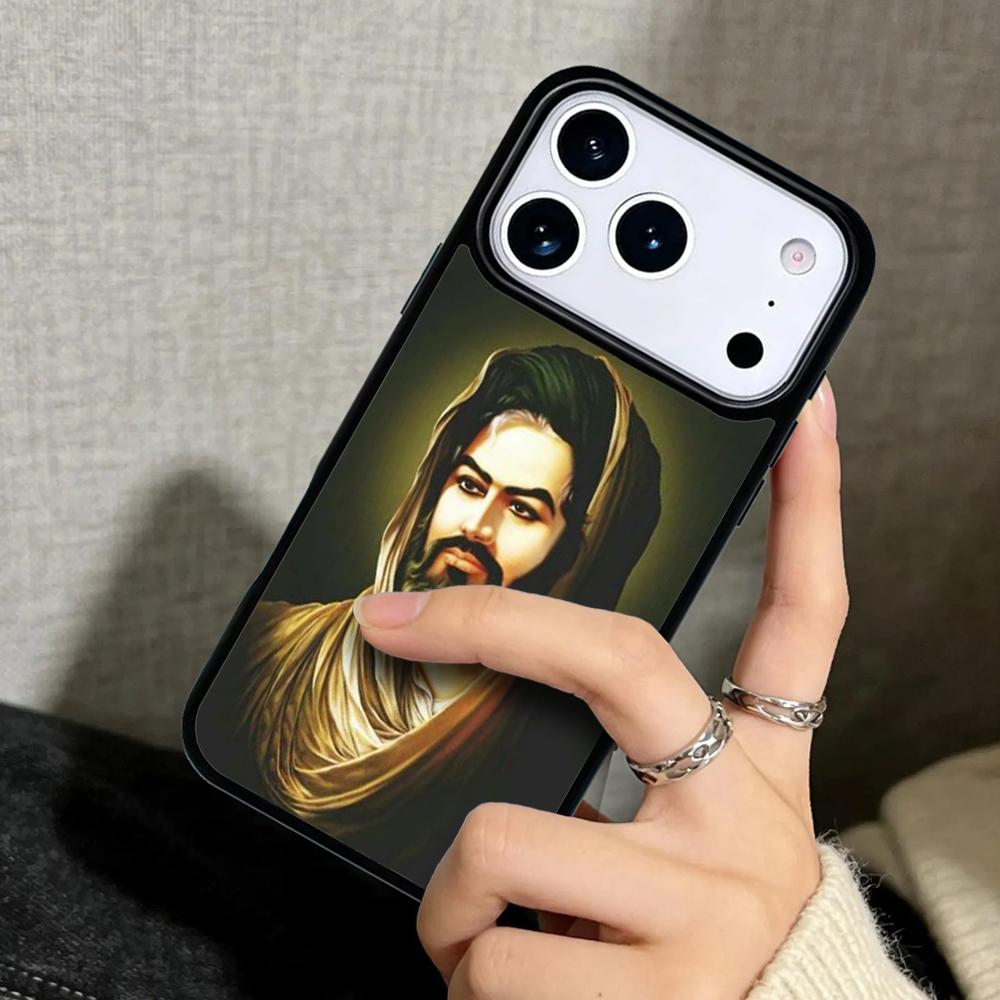 Чехол Case для iPhone 17 Air 16 Pro Max 15 Plus 11 13 Mini 14 12 Задняя крышка телефона Имам Хусейн Шиитский Али