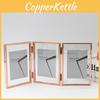 5 And 7 Inch Double Sided Transparent Fold Dual Photo Frame For Home Decor