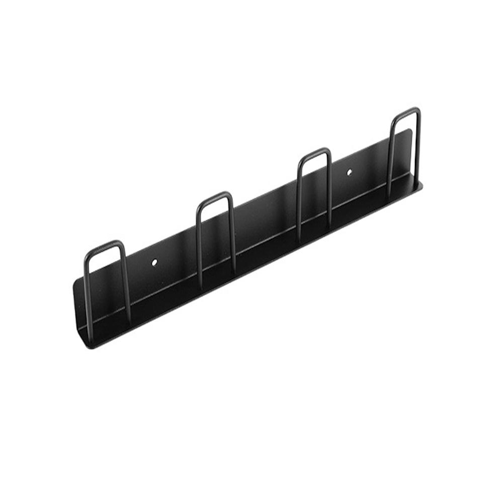 Metal Wall-Mounted Mug Holder No Drilling Drain Cup Holder for Kitchen, Living Room, Office