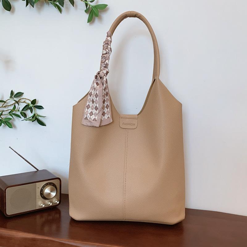 Сумка вместимости в стиле ретро, женская модная сумка через плечо и подмышку, универсальная сумка-ведро для поездок на работу и обратно