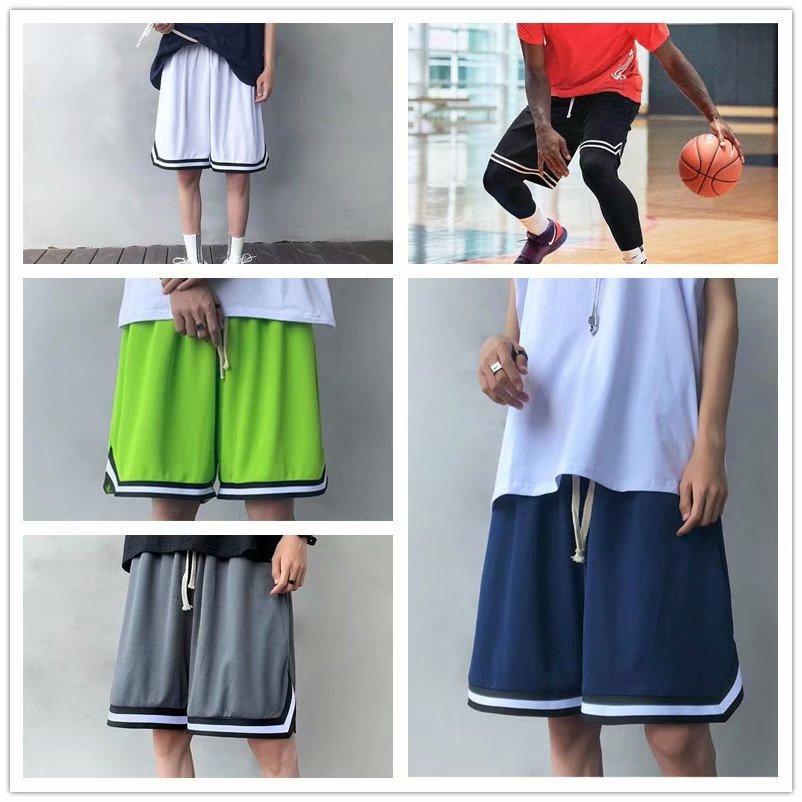 Breathable Basketball Pants Men's Summer Loose Quick-drying Sports Shorts Knee-length Large Pants Five-point Pants