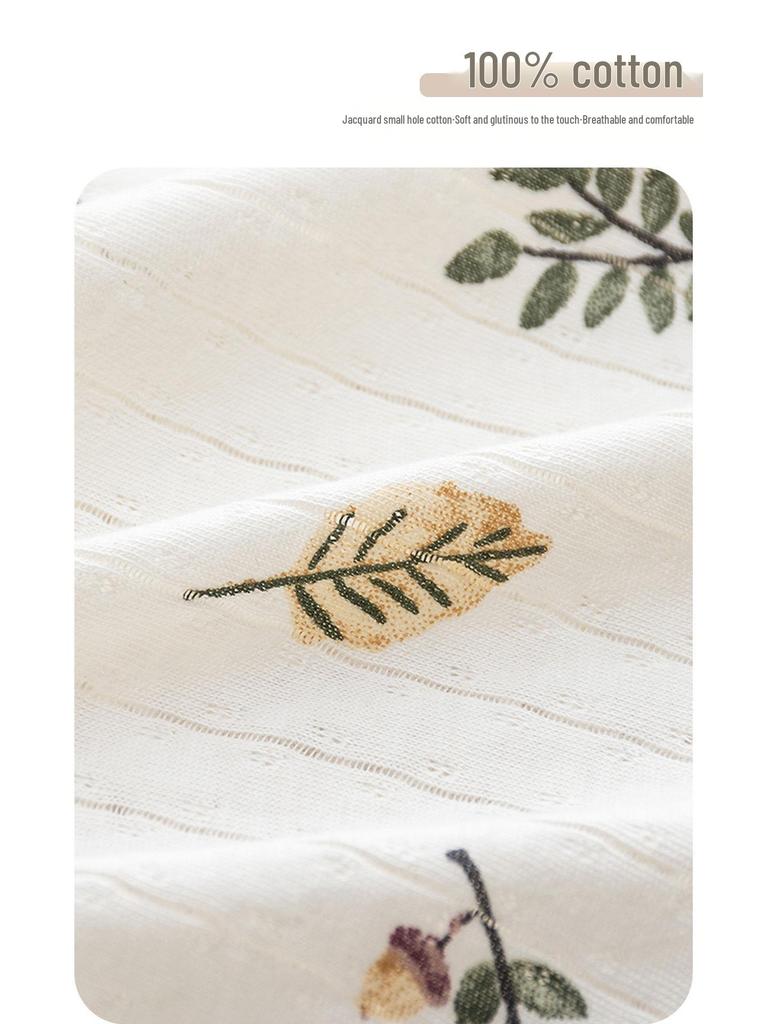 Новорожденный Ультратонкий Хлопковый Комбинезон с Длинным Рукавом и Защитой Животика - Дышащий, Класс А, Идеален для Лета и Помещений с Кондиционером.