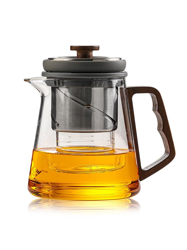 Top Pot Элегантный чайник для чашек с разделением чая Lift Bubble Teapot Полностью стеклянный офисный электрический керамический чайник для заваривания чая Чайный сервиз Заварочная посуда
