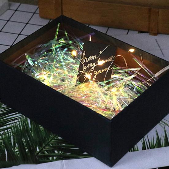 Мятая бумага, универсальная, надежная, легкая бумага из рафии, сделай сам, наполнение подарочной коробки, измельченная бумага из рафии на Рождество