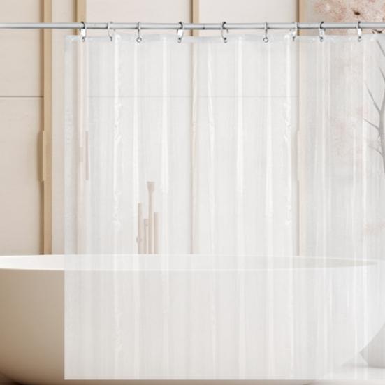 Подкладка для занавески для душа в ванной, водонепроницаемая, многоразовая, простая установка, быстросохнущая, стандартного размера, прозрачная занавеска для душа из PEVA