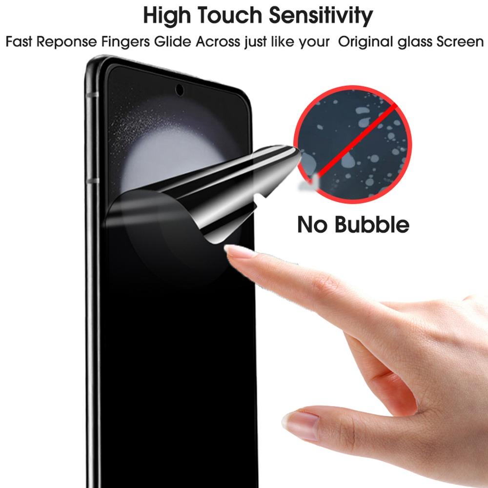 6IN1 Anti-Spy Privacy Hydrogel Films for Samsung Galaxy Z Flip 7 FE HD Privacy Screen Protectors Hydrogel Film for Flip Z 7 FE
