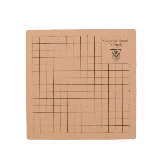 Eco-friendly Measuring Grid Crafting Wide Application Macrame Bracelet Project Wood Board Household Supplies Macrame Board