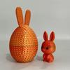 3D-печатное пасхальное яйцо-кролик, наполненное пасхальное яйцо с кроликом внутри, наполнители для пасхальной корзины для дома, офиса, декора стола