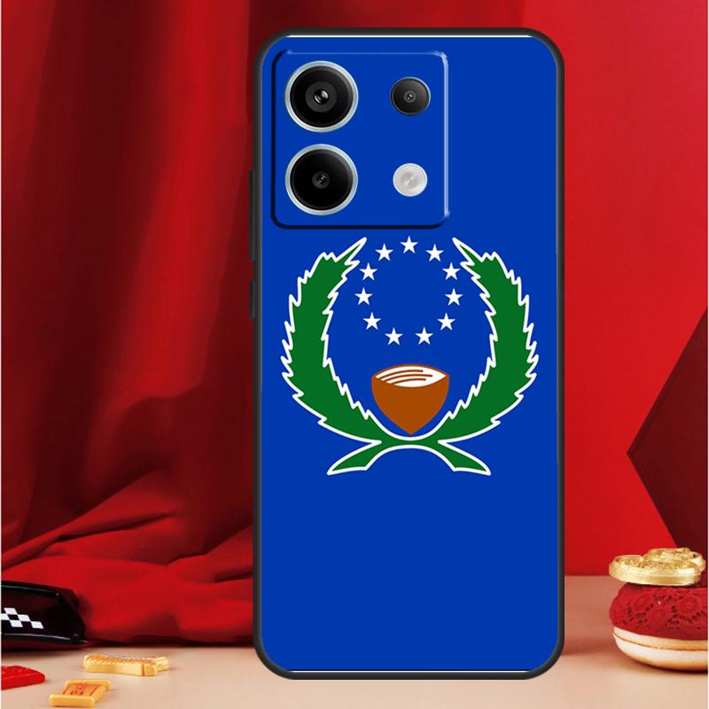 Pohnpei Ponape Flag Phone Case For Xiaomi Redmi Note 13 Pro 12 10 9 8 11 Pro 12S 11S 10S 9S 10A 9C 10C 12C 13C
