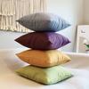New Linen Pillow Bed and Breakfast Sofa Decorative Lumbar Pillow Cushion Living Room Bedroom Pillow Case with Core