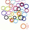 50PCS Colorful Mixed Alloy Split Jump Rings Star Heart Round Twisted Open Single Loops Ring Connector for Jewelry Making Finding