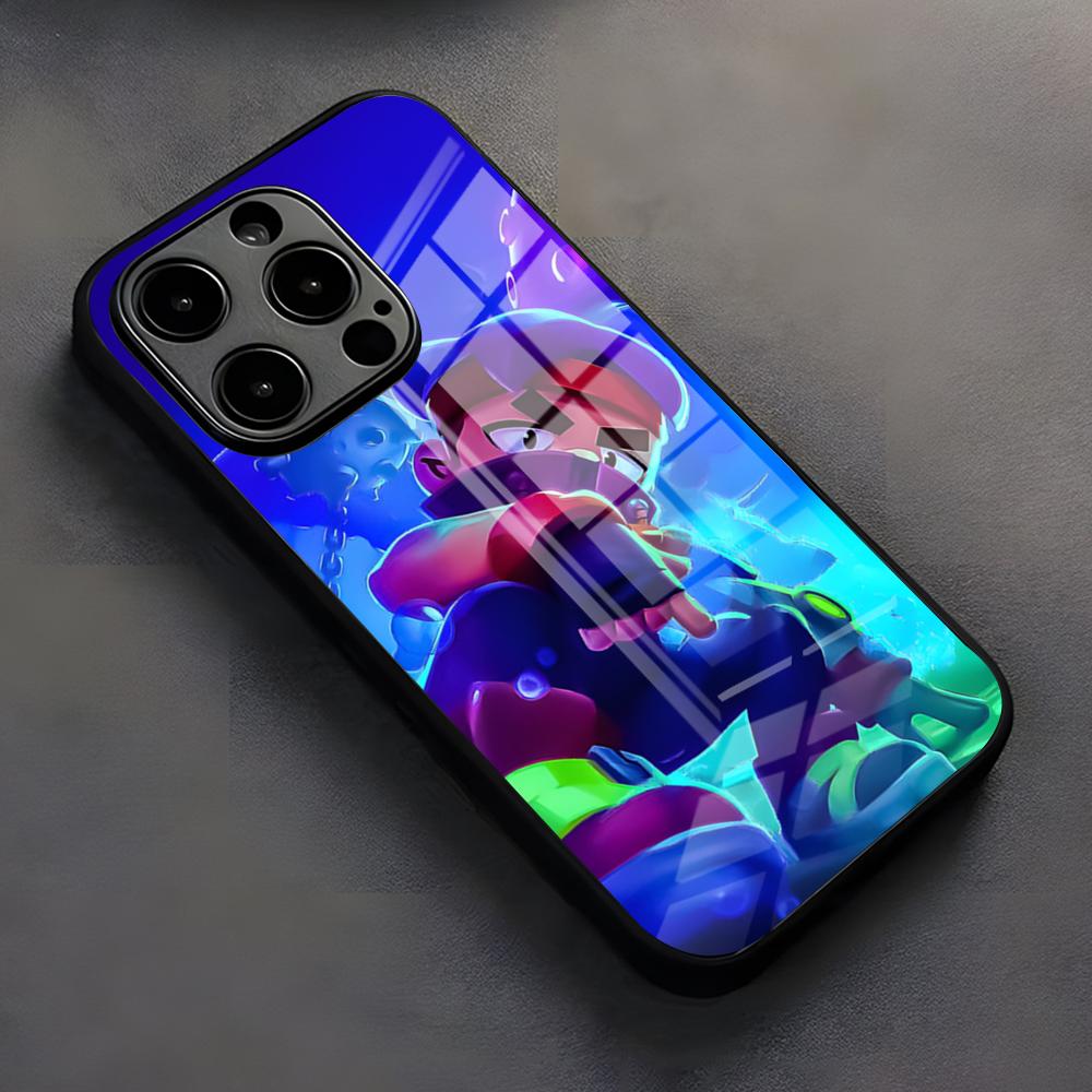 Чехол для телефона B-Brawls S-Stars Для IPhone 17 Pro Max 16 15 14 Pro Max 13 11 X Xs Xr 8 7Plus Стеклянная крышка