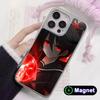 Чехол для мобильного телефона Akame Kurome с серебряным покрытием Magsafe для iPhone 17 16 15 14 13 12 11 Air Pro Max Plus Цветная крышка