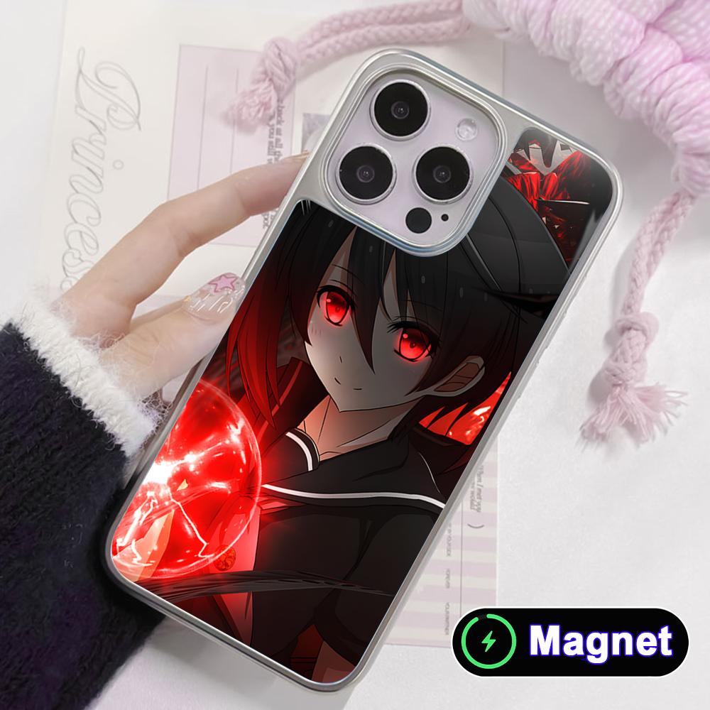 Чехол для мобильного телефона Akame Kurome с серебряным покрытием Magsafe для iPhone 17 16 15 14 13 12 11 Air Pro Max Plus Цветная крышка