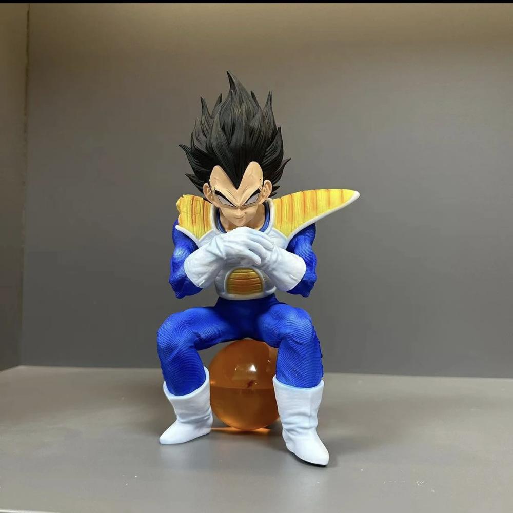 19-22 см Аниме Dragon Ball Сидячая Поза Милая Фигурка Гоку Веджета Гохан Фигурка Действия Модель из ПВХ Игрушки День Рождения Украшение Подарки