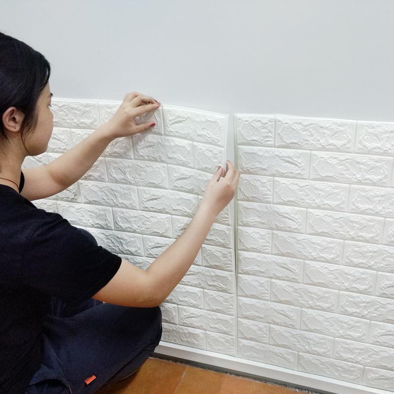 Высококачественная 3D пенопластовая стеновая панель кирпич ретро обои потолок самоклеящиеся обои фон стена украшение дома