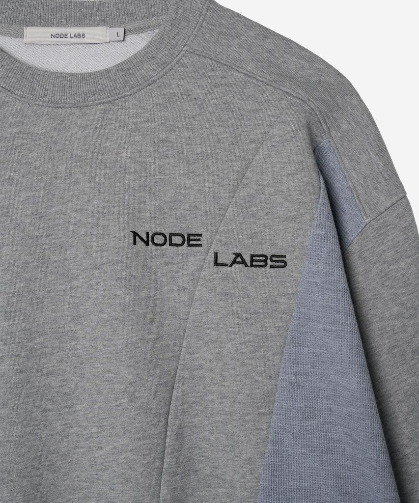 NODE LABS Разработка:Свитшот с 10 текстурными блоками_Серый меланж