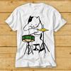 230 Gsm 100% Cotton Cat Playing Drums T Shirt Red Eyes Vicious Kitten Music Funny Cool Gift Limited Edition Top Tee 2188