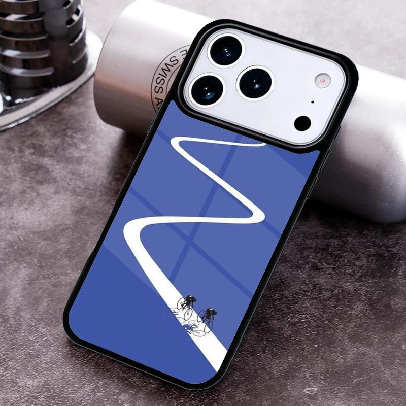 Чехол для телефона с рисунком 'Велосипедный спорт в горах' для iPhone 17 16 15 Pro Max Air 14 13 12 11 Plus Ударопрочный Capa Cover