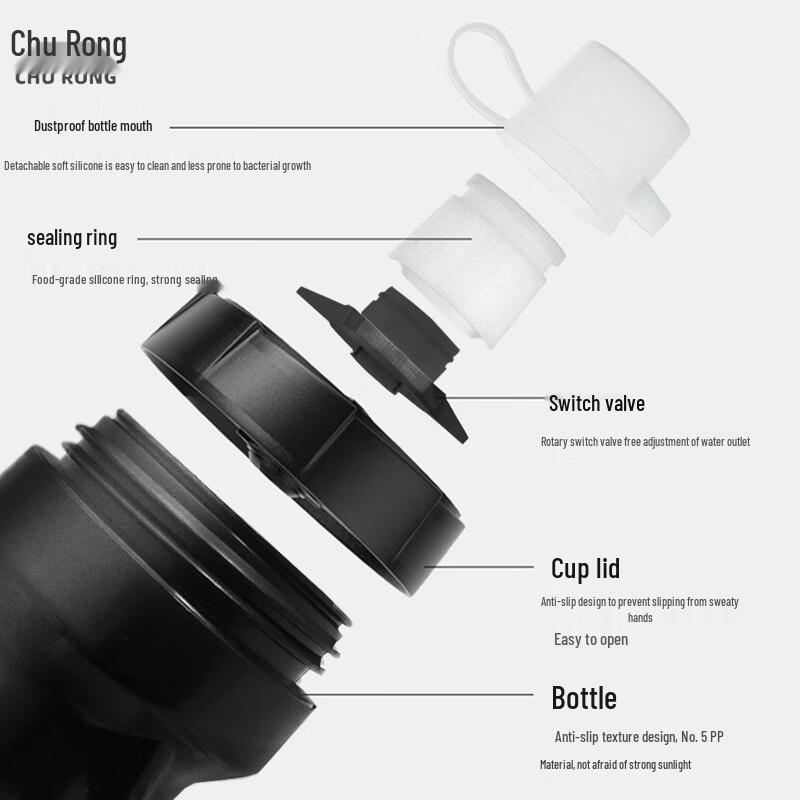 Бутылка для воды Churong Cycling с клапаном