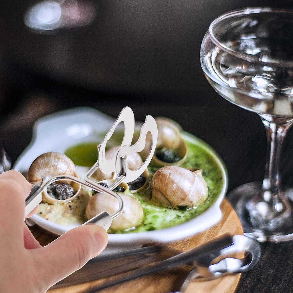 3 шт. пружинный пищевой зажим из нержавеющей стали щипцы для еды зажим улитка для кухонных щипцов