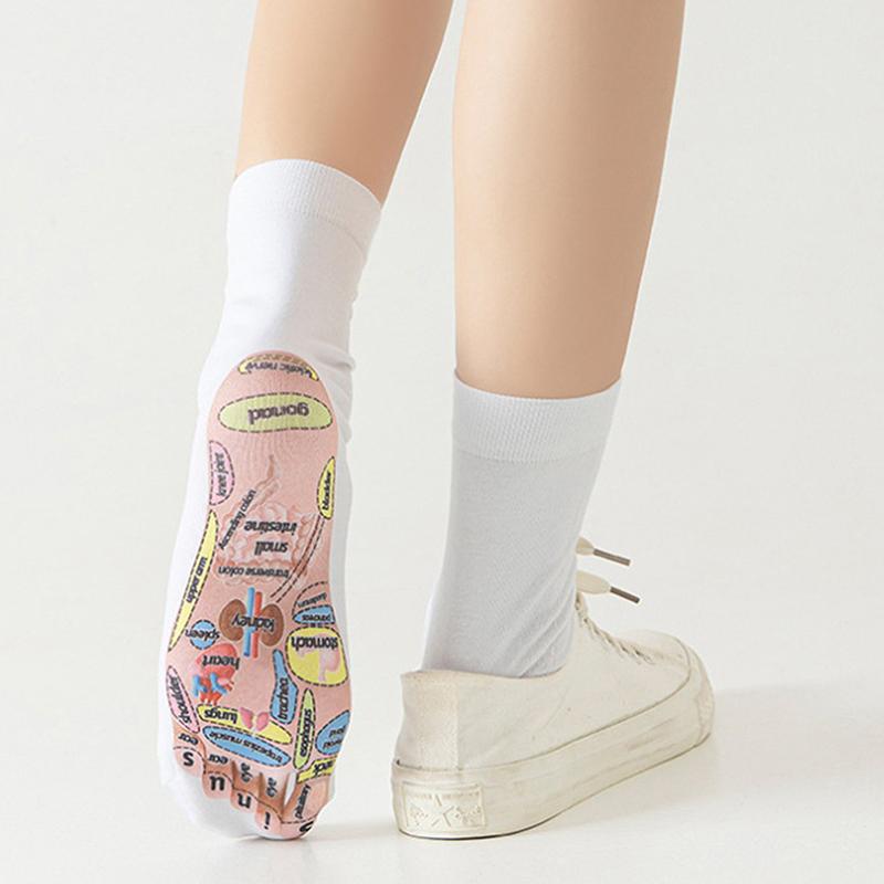 1 комплект носков для массажа ног, акупунктурных точек, массажер для расслабления мышц, снятие усталости ног, носки для точек ног