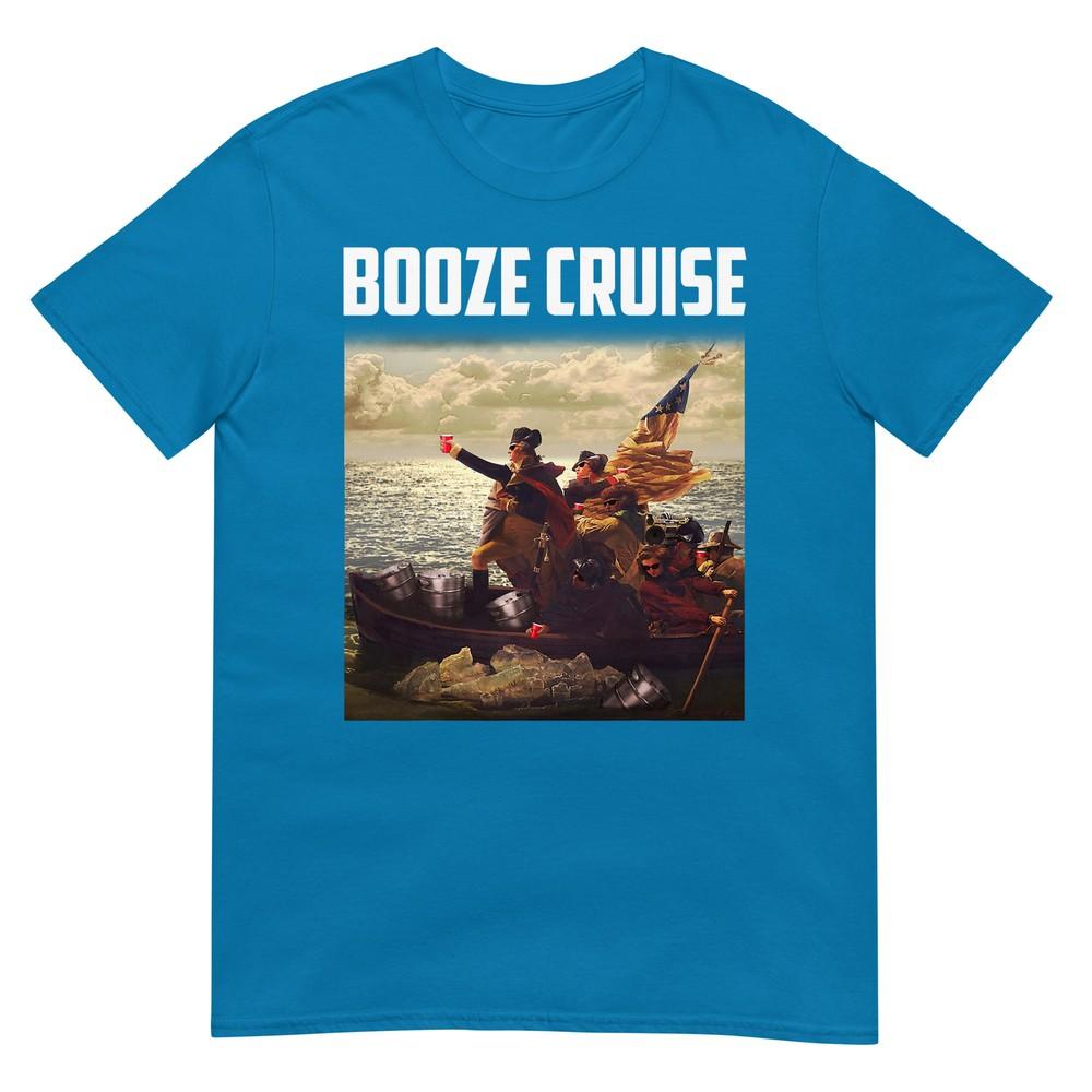 Political Party Booze Cruise Shades Red Cups Tshirt