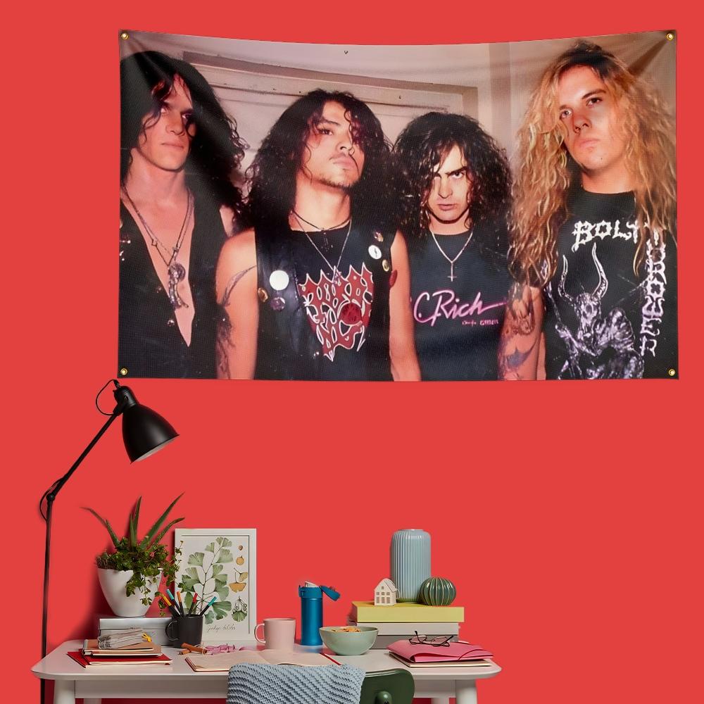 Флаг Рок-музыки в стиле Morbid Angel 3x5 футов 90x150 см Полиэстер Декоративный Баннер Гобелен Для Спальни Музыкальных Фанатов Декор Стен