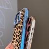 Роскошный чехол с леопардовым принтом для iPhone 16 Pro, покрытие Bling Diamonds, чехол Funda для iPhone 16 Pro Max 16Plus 15 14 13 12 11 Shell