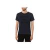 Emporio Armani Мужская футболка с принтом логотипа SS24, круглый вырез, черная 211818-3R485-00020