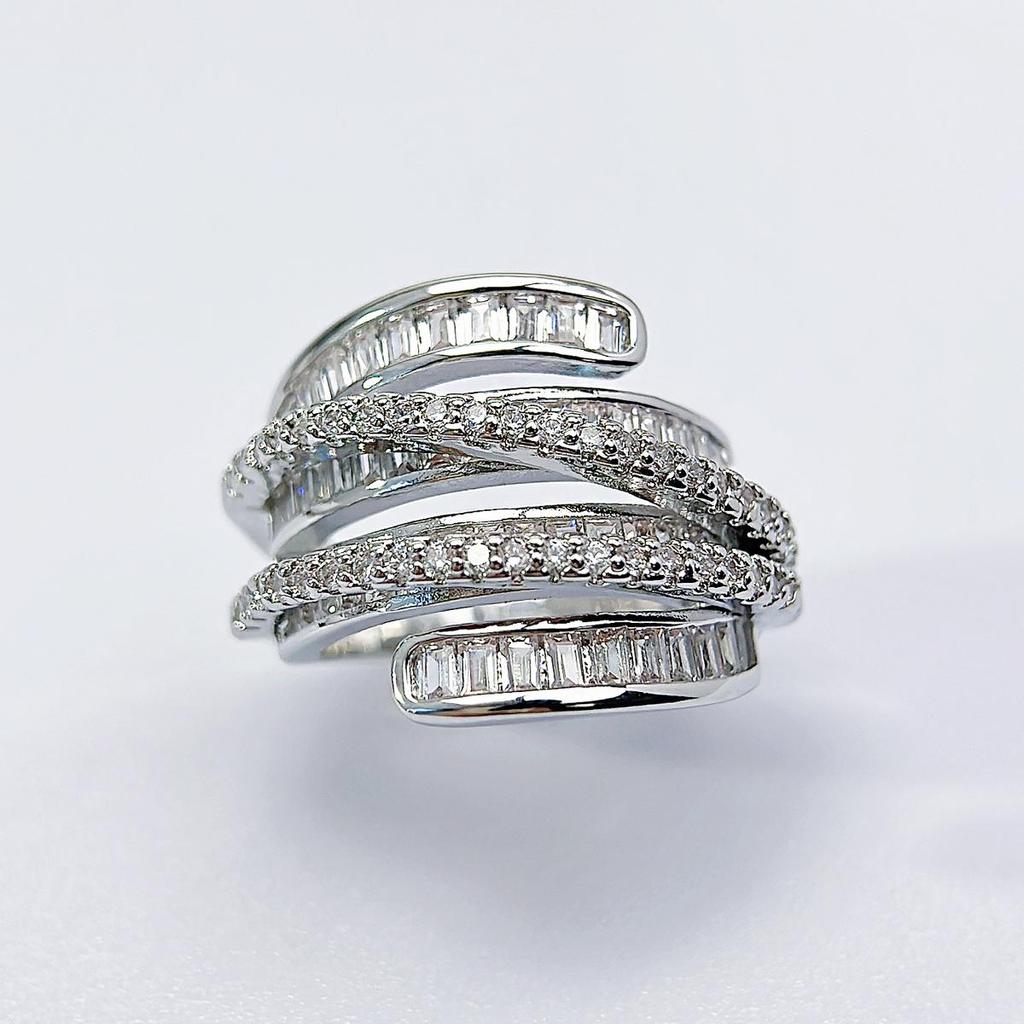 CMM Новое блестящее обручальное кольцо с кубическим цирконием для женщин, геометрический дизайн, Роскошное модное женское кольцо, вечерние ювелирные изделия, подарок