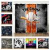 Curtains Football Basketball Baseball Music Sunshade Bedroom 3D Digital Printing Curtains Blackout Curtains