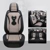 Houndstooth Car Seat Cover Whole Five Seats Fully Surrounded Four Seasons Universal Leather Linen Exclusive Wear-Resistant Comfor