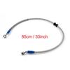 85cm/33" M10 Brake Oil Hose Line Banjo Fitting Stainless Steel End