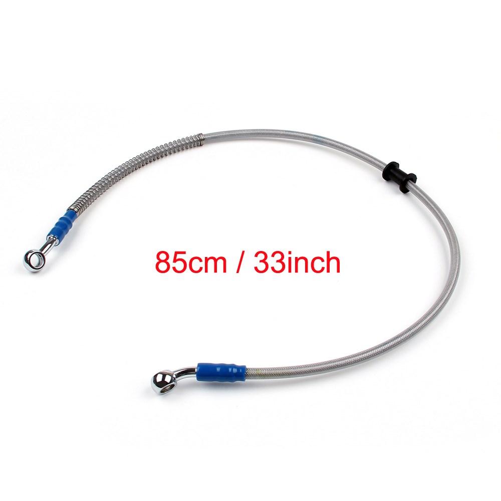 85cm/33" M10 Brake Oil Hose Line Banjo Fitting Stainless Steel End