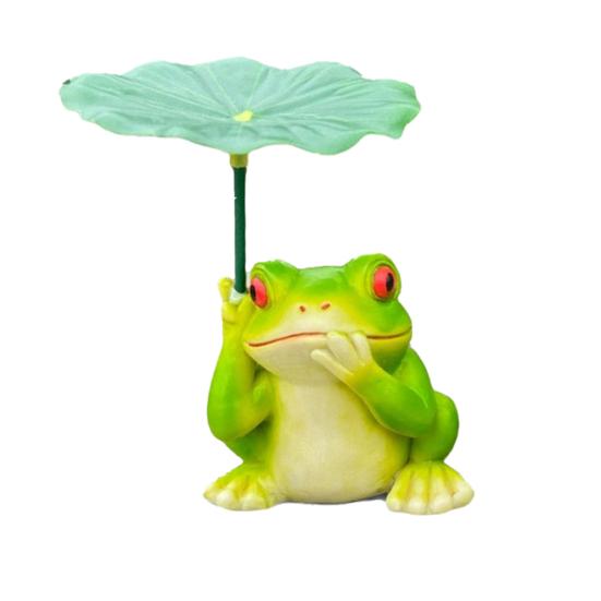 Садовое украшение Мультяшный слон Черепаха Лягушка Дизайн Водонепроницаемая полимерная скульптура животного Декор для сада Патио Балкона