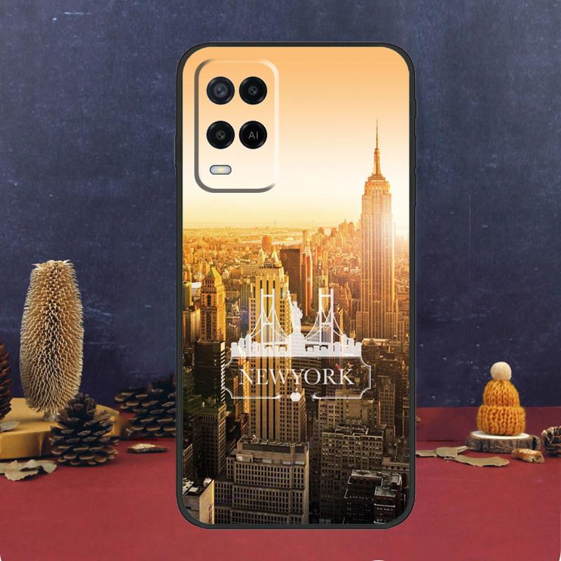 Чехол для телефона New York City для Oppo A94 A74 A54 A15 A17 A57 A6 A5 Pro A16 A76 A96 A40 A60 A80 A18 A38 A58 A78 A98