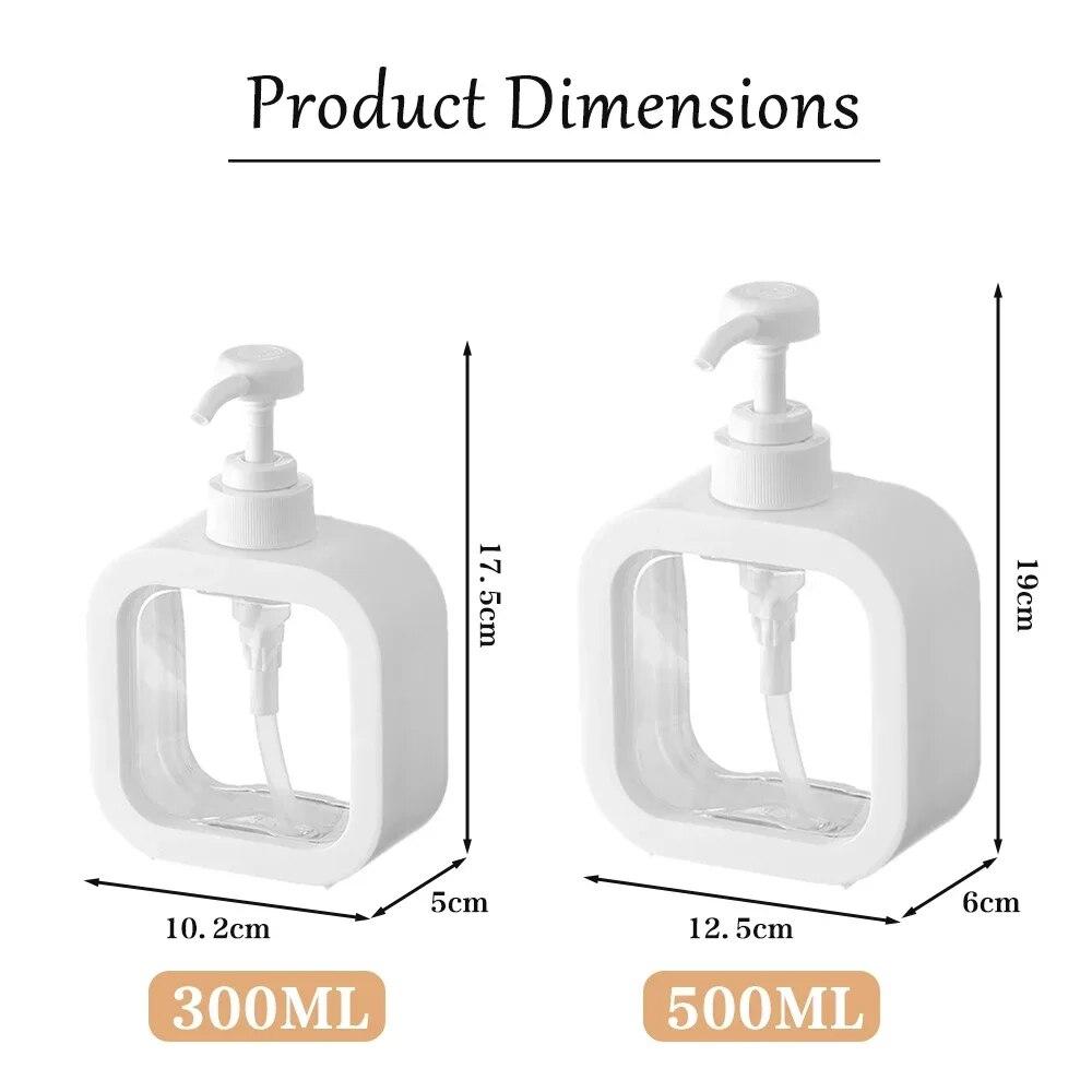 Портативная дорожная бутылка для мытья рук, мыло, шампунь, лосьон для душа, многоразовый дозатор для пустых бутылок для ванной комнаты с пресс-насосом
