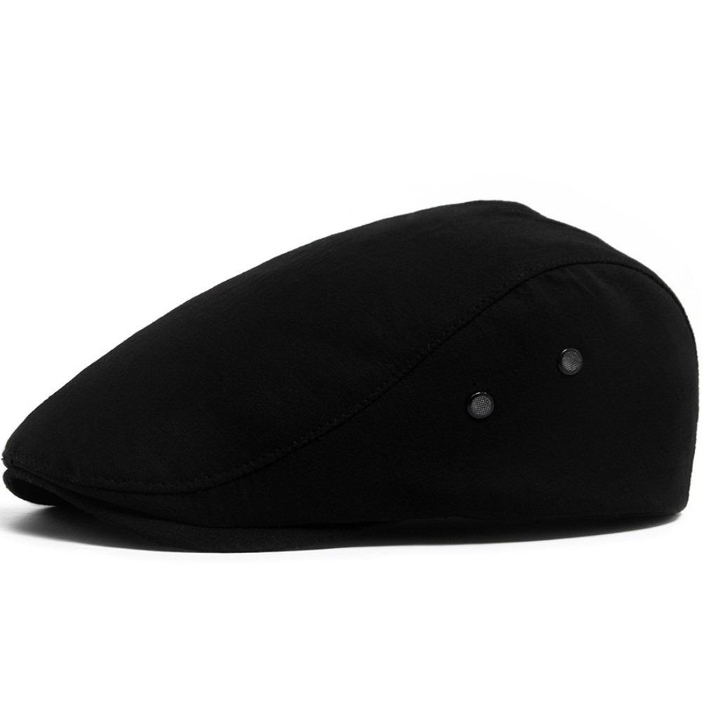 Linen Material Newsboy Cap Unisex Design Driving Cabbie Hat Breathable Peaked Cap For Men