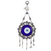 Blue Eye Wall Hanging Ornament Unique Pendant Hollow Flowers Turkish Lucky Wall Ornament for Home