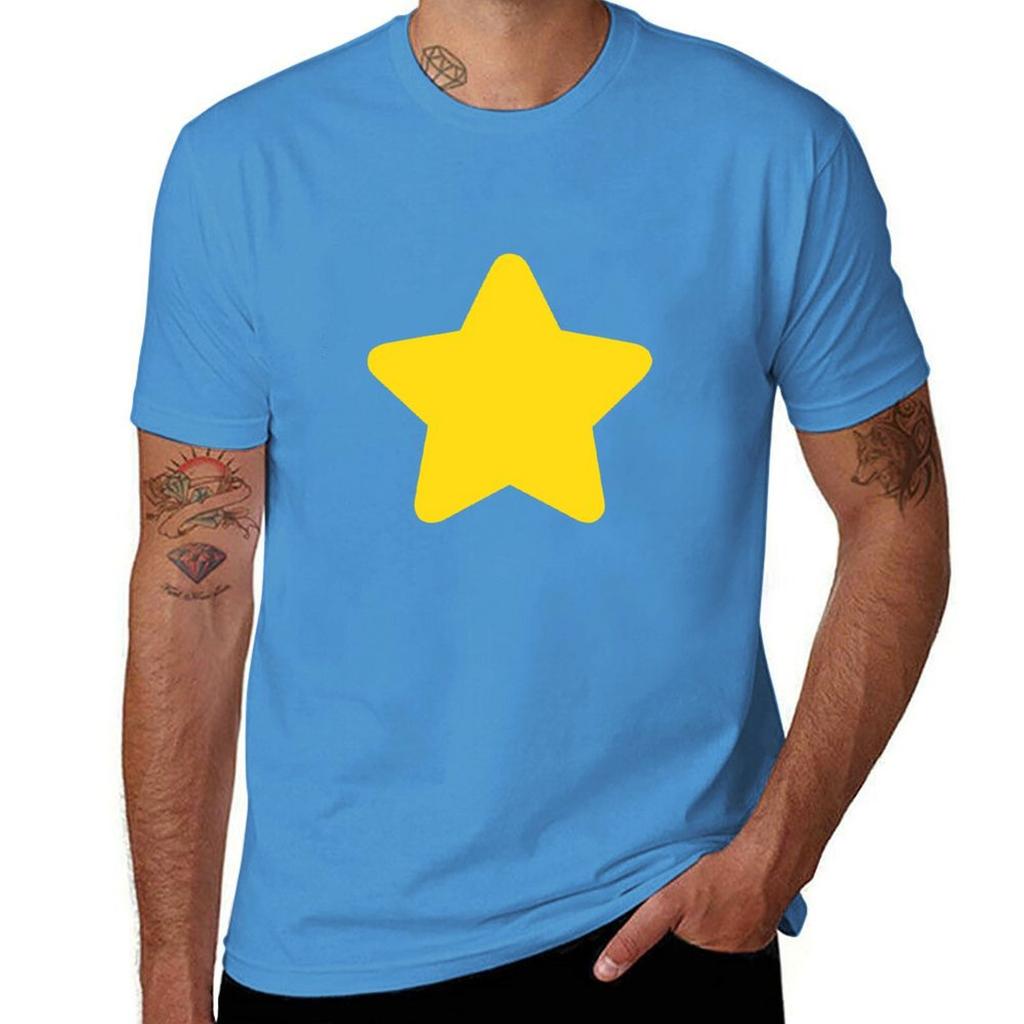 Футболки Steven Universe Star для мальчиков, белые, винтажные мужские футболки