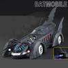 1/18 Scale Classic Movie Car Second Chariots Batmobile Alloy Concept Bat Sports Car Metal Metal Racing Car Model Sound Light Kids Toys