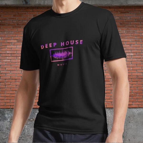 Men's and Women's T-shirts Cool Deep House Music