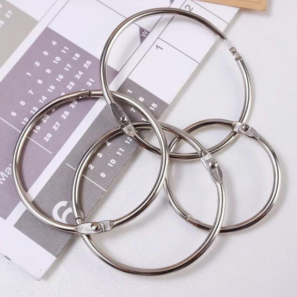 50/100Pcs O Ring Metal Binder Ring Sturdy Paper Binder Ring Loose Leaf Ring  School Office Supplies