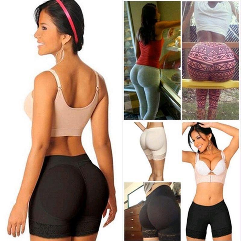 Padded Lace Butt Lifter Shapewear Panties Shaper Pants Woman Fake Ass Underwear Buttock Shaper