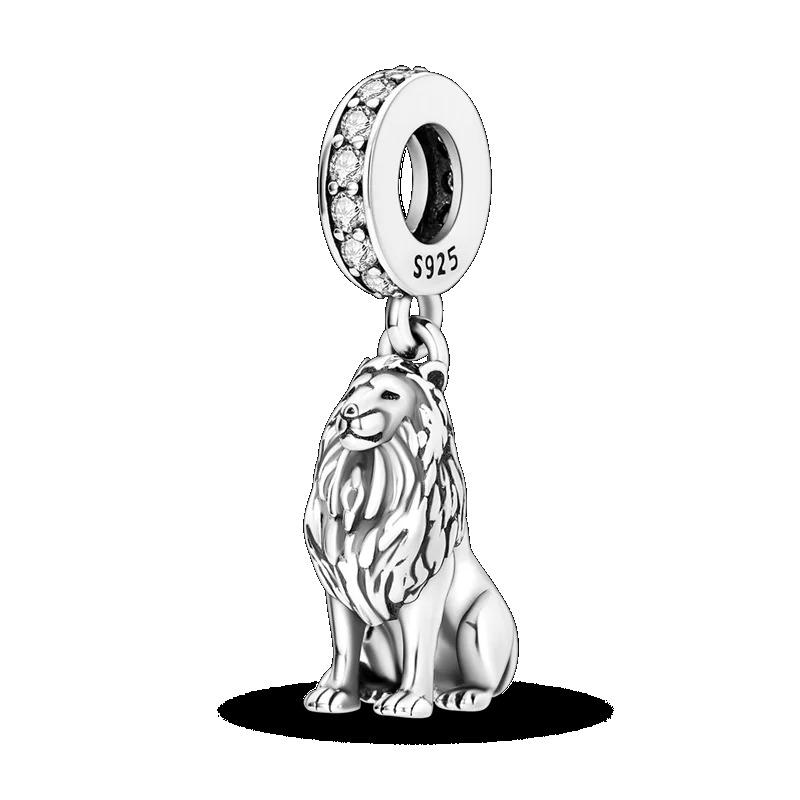 925 Sterling Silver Spring New Animal Beads Fit for Original Bracelet Jewelry Making Butterfly Firefly Chameleon Charms