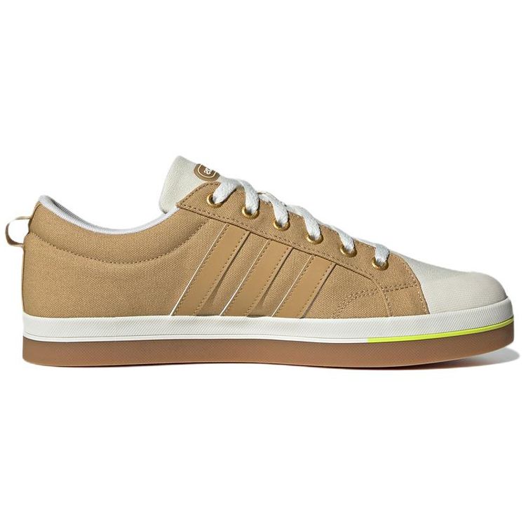 adidas Neo Bravada Повседневные Прочные Нескользящие Низкие Кеды для Скейтборда Унисекс Коричневый Желтый GY9682